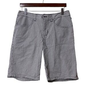 Toad&Co Striped Shorts 30 Blue White  Stripe Organic Cotton Preppy Nautical